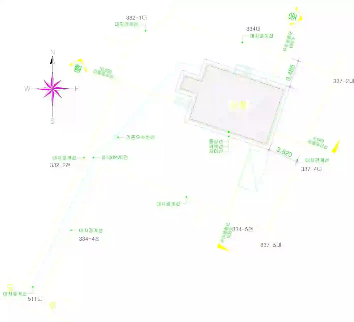 오산리 334-3 배치도 이미지